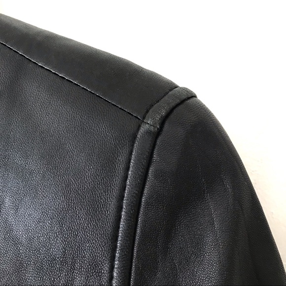 Jones New York Black Leather Jacket | Small - Picture 8 of 8